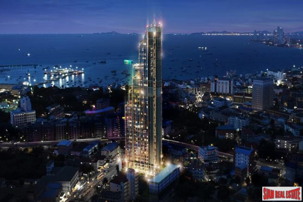 Panoramic Sea Views from this New Pattaya City Condominium - One Bedroom Available-1
