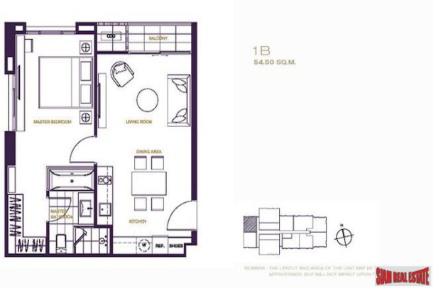 The XXXIX by Sansiri | Luxury One Bedroom for Sale Near BTS Phrom Phong and Shopping Centers-16