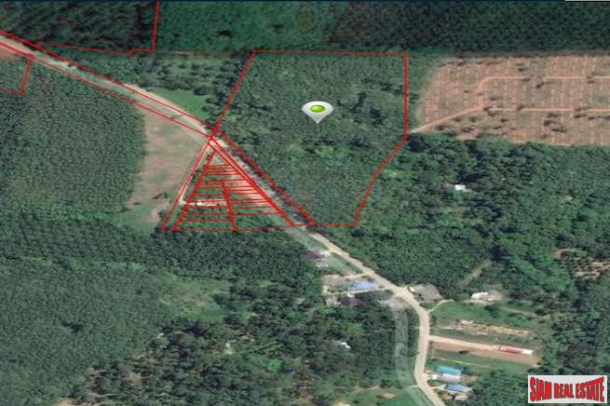 Large Flat 20+ Rai Land Plot  with Nice Mountain View for Sale in Nong Thaley, Krabi-11