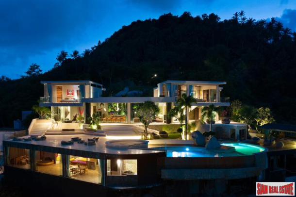 Ultra Luxury Amazing 5 Bed Sea View Villa, 270Â° Panorama in Chaweng Noi, Koh Samui-25