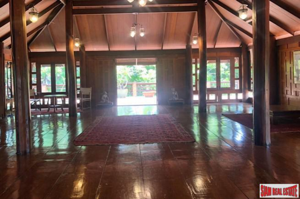Traditional Thai Style House with Six Bedrooms and Wrap Around Terrace for Sale in Laksi-13