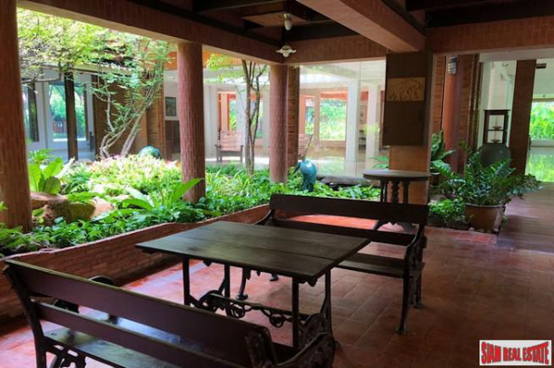 Traditional Thai Style House with Six Bedrooms and Wrap Around Terrace for Sale in Laksi-14