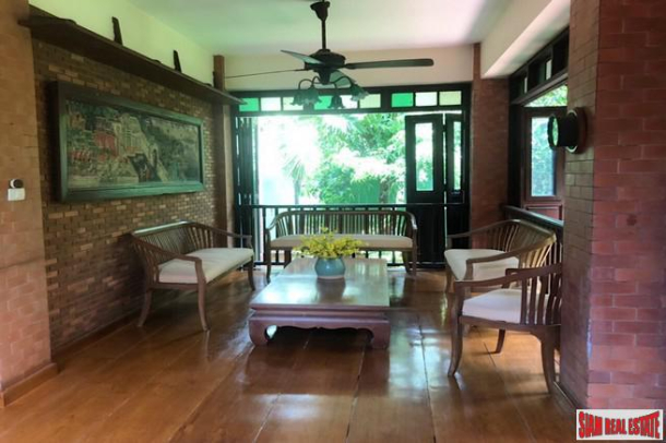 Traditional Thai Style House with Six Bedrooms and Wrap Around Terrace for Sale in Laksi-17