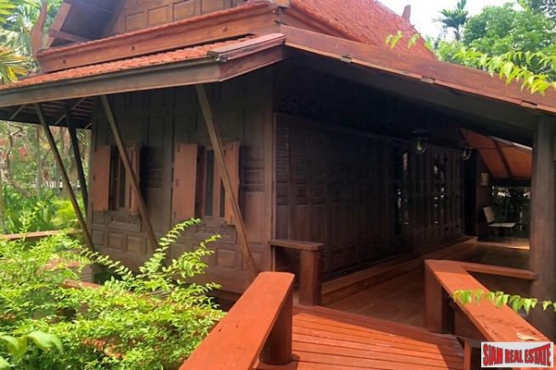 Traditional Thai Style House with Six Bedrooms and Wrap Around Terrace for Sale in Laksi-19