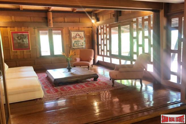 Traditional Thai Style House with Six Bedrooms and Wrap Around Terrace for Sale in Laksi-22