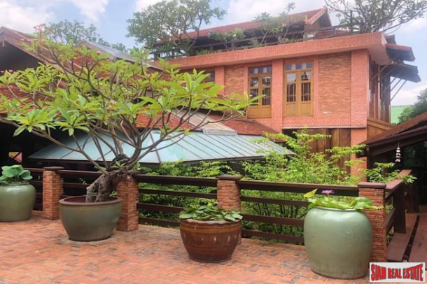 Traditional Thai Style House with Six Bedrooms and Wrap Around Terrace for Sale in Laksi-23