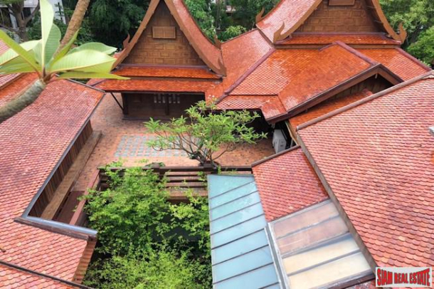 Traditional Thai Style House with Six Bedrooms and Wrap Around Terrace for Sale in Laksi-24