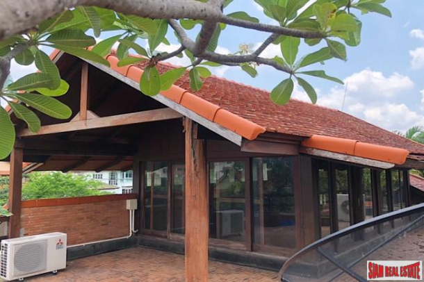 Traditional Thai Style House with Six Bedrooms and Wrap Around Terrace for Sale in Laksi-25