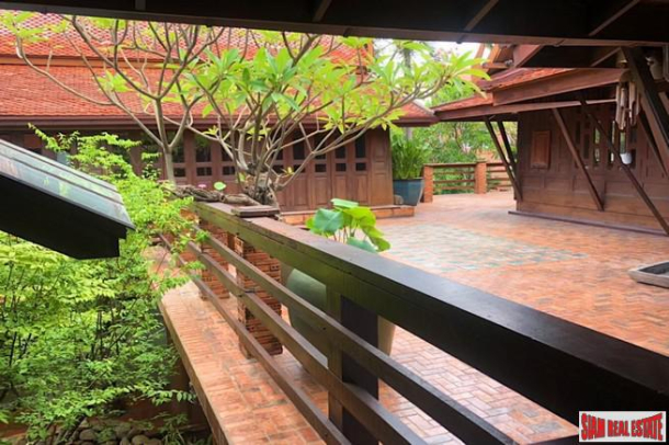 Traditional Thai Style House with Six Bedrooms and Wrap Around Terrace for Sale in Laksi-29