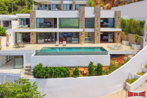 New 4 Bedroom Villa with Sea View in Bo Phut Hills, Koh Samui-1