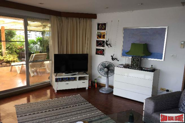 Sukhumvit Suite | Beautiful Large 1 Bed Condo for Rent with Terrace Balcony Garden of 50 sqm +, Sukhumvit 13, BTS Nana-9