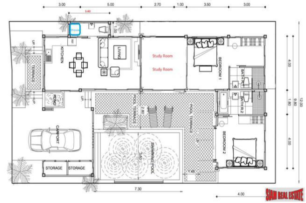 Rawai VIP Villas | Two Bedroom + Study Room Private Pool Villa in an Resort-Style Estate-10