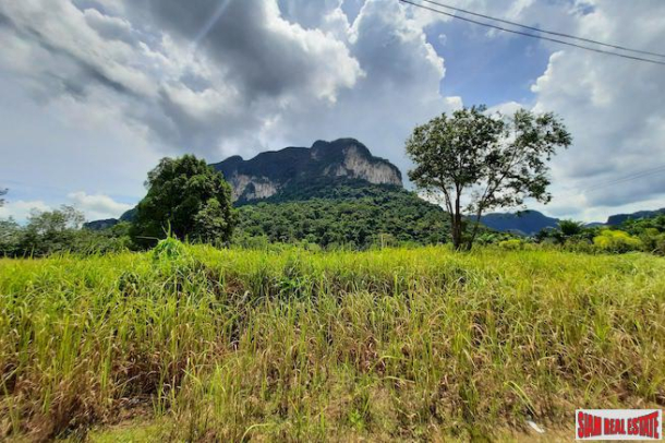 Over Four Rai of Flat Land and Beautiful Mountain Views for Sale in Khao Thong, Krabi-4
