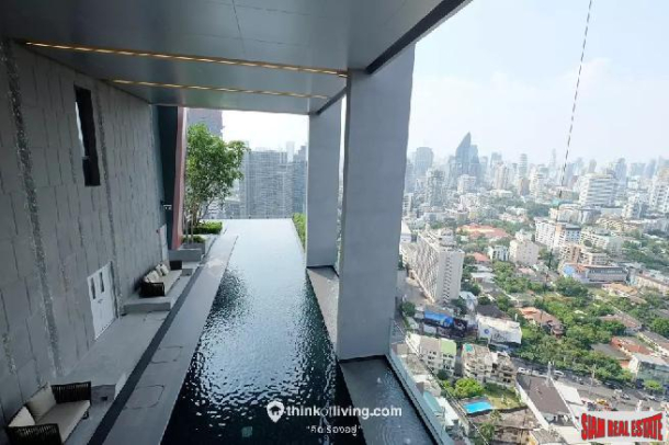 Rhythm Sathorn | Rare Corner Two Bedroom Condo for Sale with 180 degree Views of the River-20