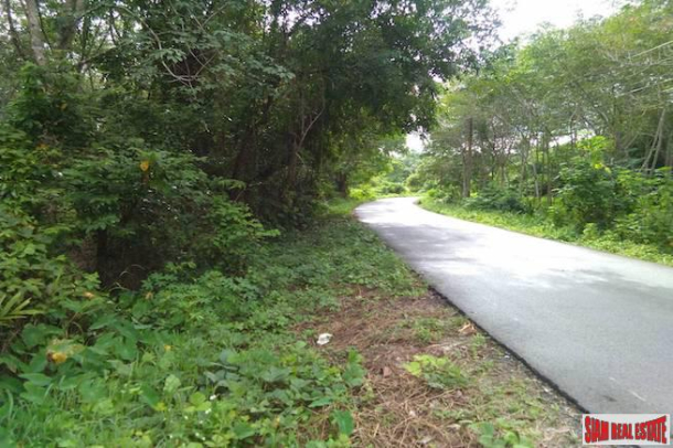 Land for Sale Near Tay Muang Beach and Old Town with Rubber and Fruit Trees-1