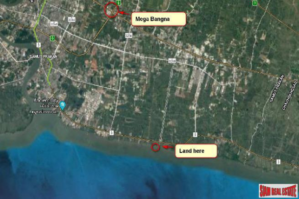 Sea View 1 Rai Block of Land on Bangkoks Coast, Bang Pu, Samut Prakan - 50% Price Reduction!-2