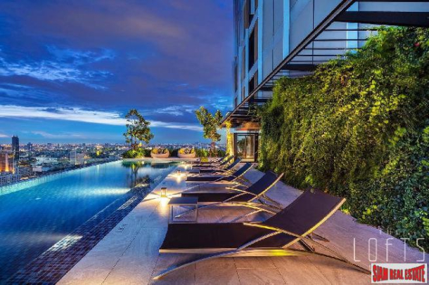 The Lofts Silom | Luxury 2 Bed Duplex Condo by Raimon Land at Silom, River View - 25% Discount!-21