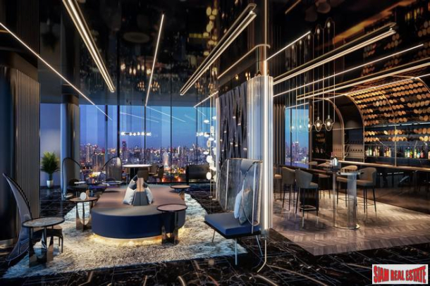 Pre-Sale of Hot New Luxury High-Rise Condo of Loft Units at the New Central Business District next to MRT Huai Khwang - 2 Bed Loft Units - Free Full Furniture and Discount!-7