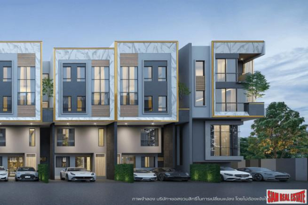 New Project of Modern Town Homes with Home Automation at Lat Phrao Road, Bang Khen.-3