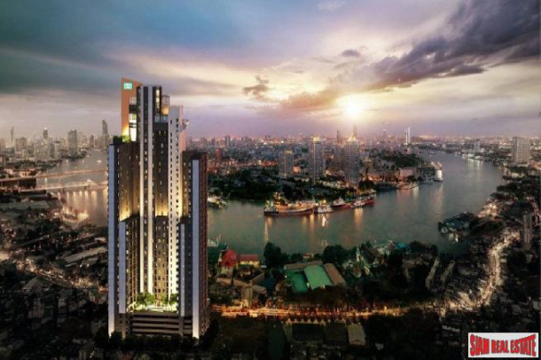 Newly Completed High-Rise Riverside Fully Furnished Condos at Charoen Nakhon, Bangkok - 1 Bed Units-1