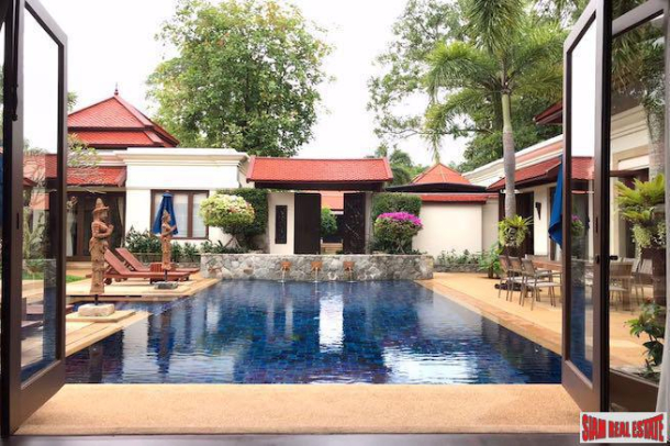 Saitaan Villa | Magnificent Modern Thai Style Four Bedroom with Private Pool for Sale in Bang Tao-1