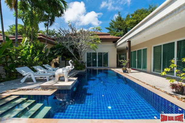 Modern Spacious Three Bedroom Private Pool Villa  ins Small Secure Rawai Estate-1