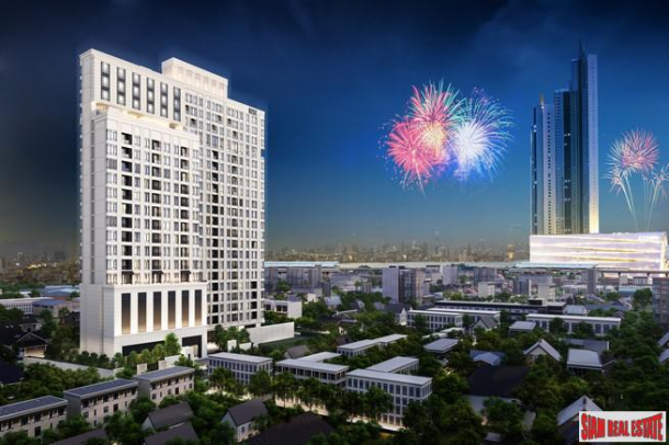 New Luxury Neo Classic Designed High-Rise at Charoennakorn close to Icon Siam, BTS Gold Line and the Riverside - 1 Bed Units - BitCoin Accepted as Payment!-2