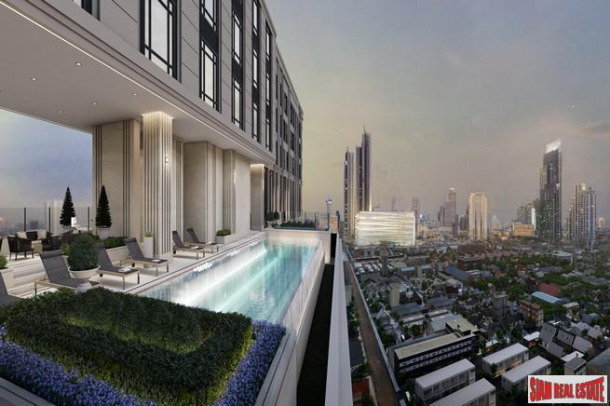 New Luxury Neo Classic Designed High-Rise at Charoennakorn close to Icon Siam, BTS Gold Line and the Riverside - 1 Bed Units - BitCoin Accepted as Payment!-3