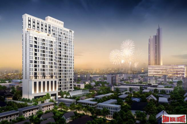 New Luxury Neo Classic Designed High-Rise at Charoennakorn close to Icon Siam, BTS Gold Line and the Riverside - 1 Bed Units - BitCoin Accepted as Payment!-6