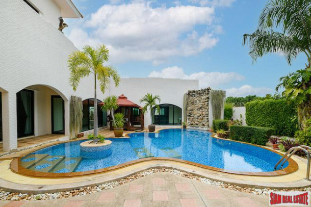 Santa Maria Estate | Impressive Six Bedroom Tropical Pool Villa for Sale Near the Golf Course in East Pattaya-1