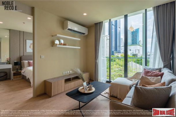 Noble Recole | Newly Completed High-Rise at Sukhumvit 19, Central Asoke - 2 Bed Condo for Rent on 4th Floor with Green Views-10