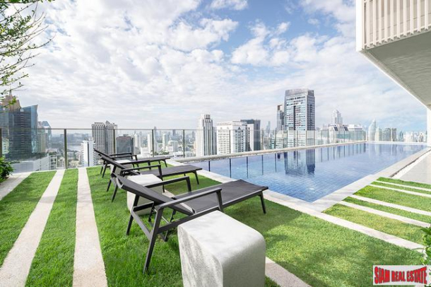 Noble Recole | Newly Completed High-Rise at Sukhumvit 19, Central Asoke - 2 Bed Condo for Rent on 4th Floor with Green Views-2
