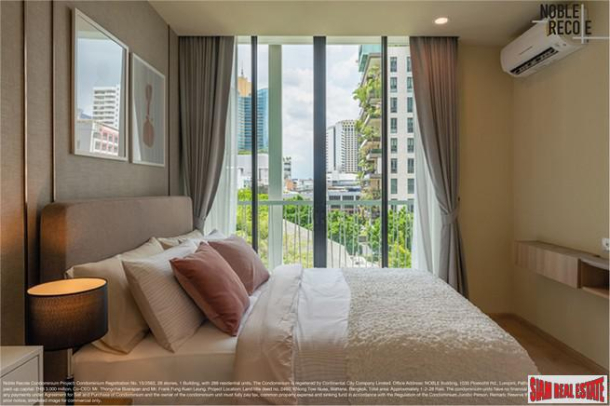 Noble Recole | Newly Completed High-Rise at Sukhumvit 19, Central Asoke - 2 Bed Condo for Rent on 4th Floor with Green Views-6