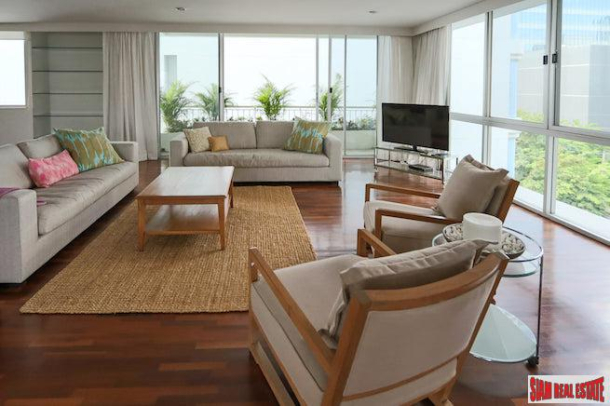 Ariel Apartment | Extra Spacious & Special Three Bedroom Apartment for Rent in a Low Density Sathorn Building - Pet Friendly-2
