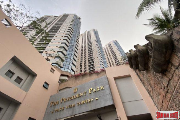 President Park Sukhumvit 24 (Oak Tower) | Three Bedroom with Great City & River Views for Rent in Phrom Phong-2