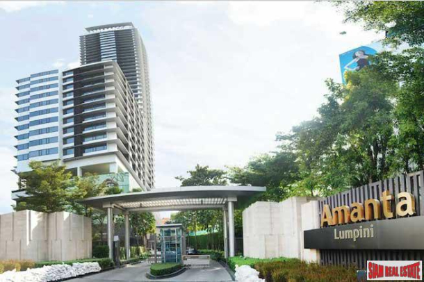 Amanta Lumpini | Beautiful Two Bedroom Condo with River, Park & Sathorn Road Views for Sale-1