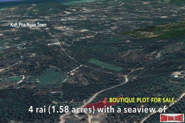 Sea View 4 Rai Land Plot for Sale in Tropical Exoctic Koh Phangan-6
