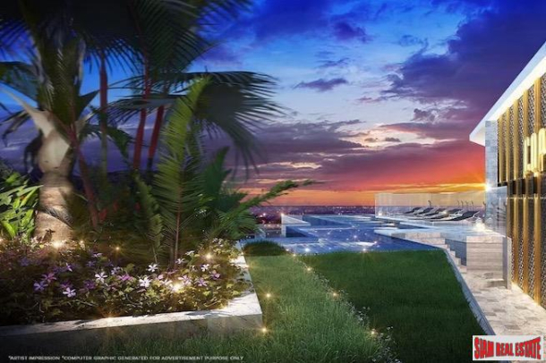 New Luxury  High Rise 1 & 2 Bedroom Condominium  for Sale Beachfront in Jomtien-3