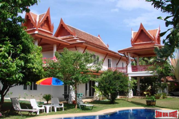 Large Seven Bedroom House with Separate Bungalow and Sala for Sale in Rawai-1