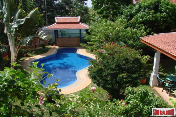 Large Seven Bedroom House with Separate Bungalow and Sala for Sale in Rawai-26