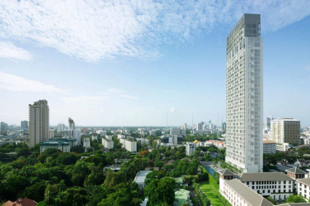 The Sukhothai Residences | 2 Bed City and Green View Condo at South Sathon Road on the 34th Floor-2