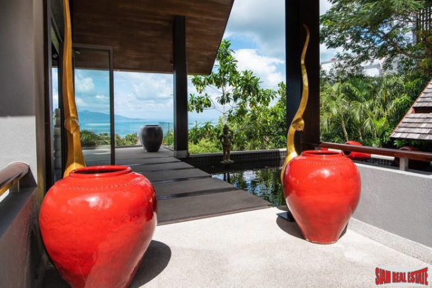 Thai Regal Modern Luxury 6 Bed Sea View Villa at Bophut Hills, Koh Samui-8