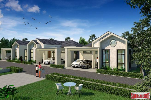 New Project of 3-5 Bed Single Storey Houses in Secure Estate 3 mins to Mapprachan Lake, East Pattaya-3