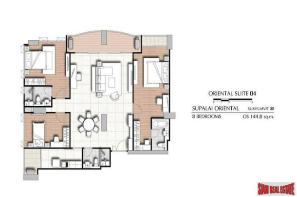 Supalai Oriental Sukhumvit 39 | Elegant Three Bedroom for Rent on 30th Floor with Great Views - Near BTS Phrom Phong-17