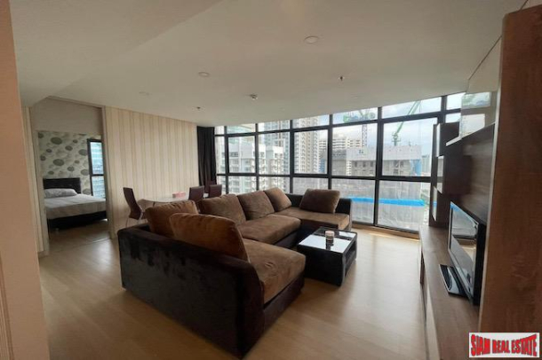 Lumpini Suites Phetchaburi-Makkasan | Top Floor Two Bedroom Condo with Nice City Views for Sale-4