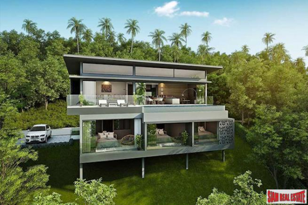 Modern Luxury Three Bedroom Sea View Villas for Sale on Chaweng Noi Bay-1