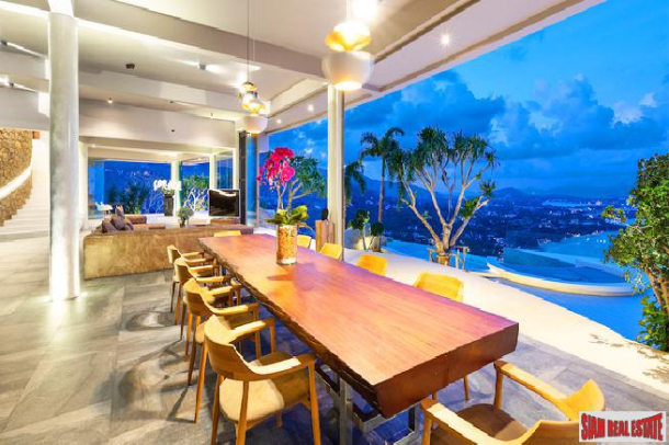 Ultra Luxury Five Bedroom Pool Villa with 360 Degree Sea Views for Sale at Chaweng Noi Peak-22
