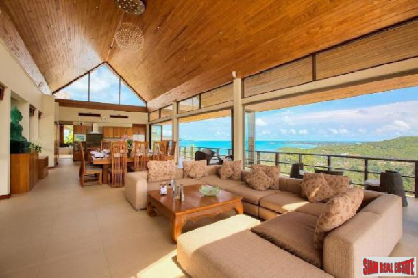 Exclusive  Panoramic Sea View Five Bedroom Pool Villa for Sale in Bophut-11