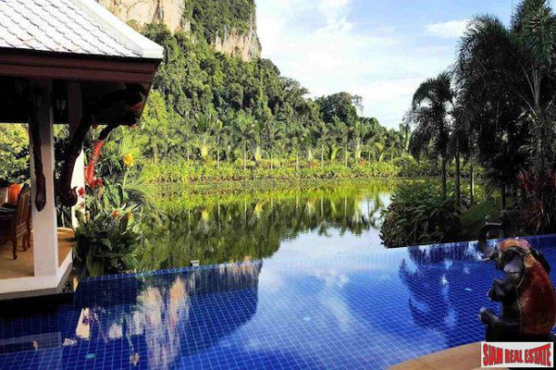 Eight Bedroom Pool Villa Complex with Fantastic Lake and Mountain Views for Sale in Ao Nang-4