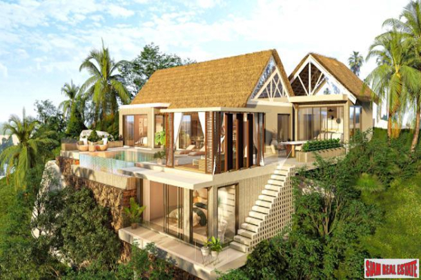 Eco-Friendly 3-4 Bed Sea View Villas for Sale  in North Koh Phangan-1